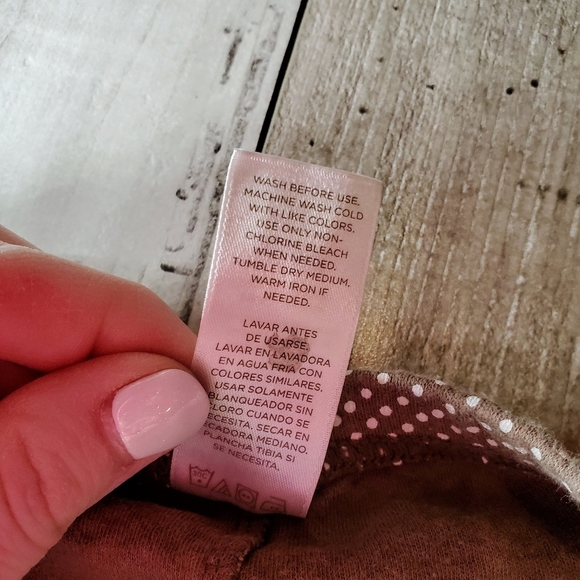 Child of Mine made by Carter's Brown Polka Dot Baby Girl Leggings Size 3-6m NWOT - Picture 3 of 9